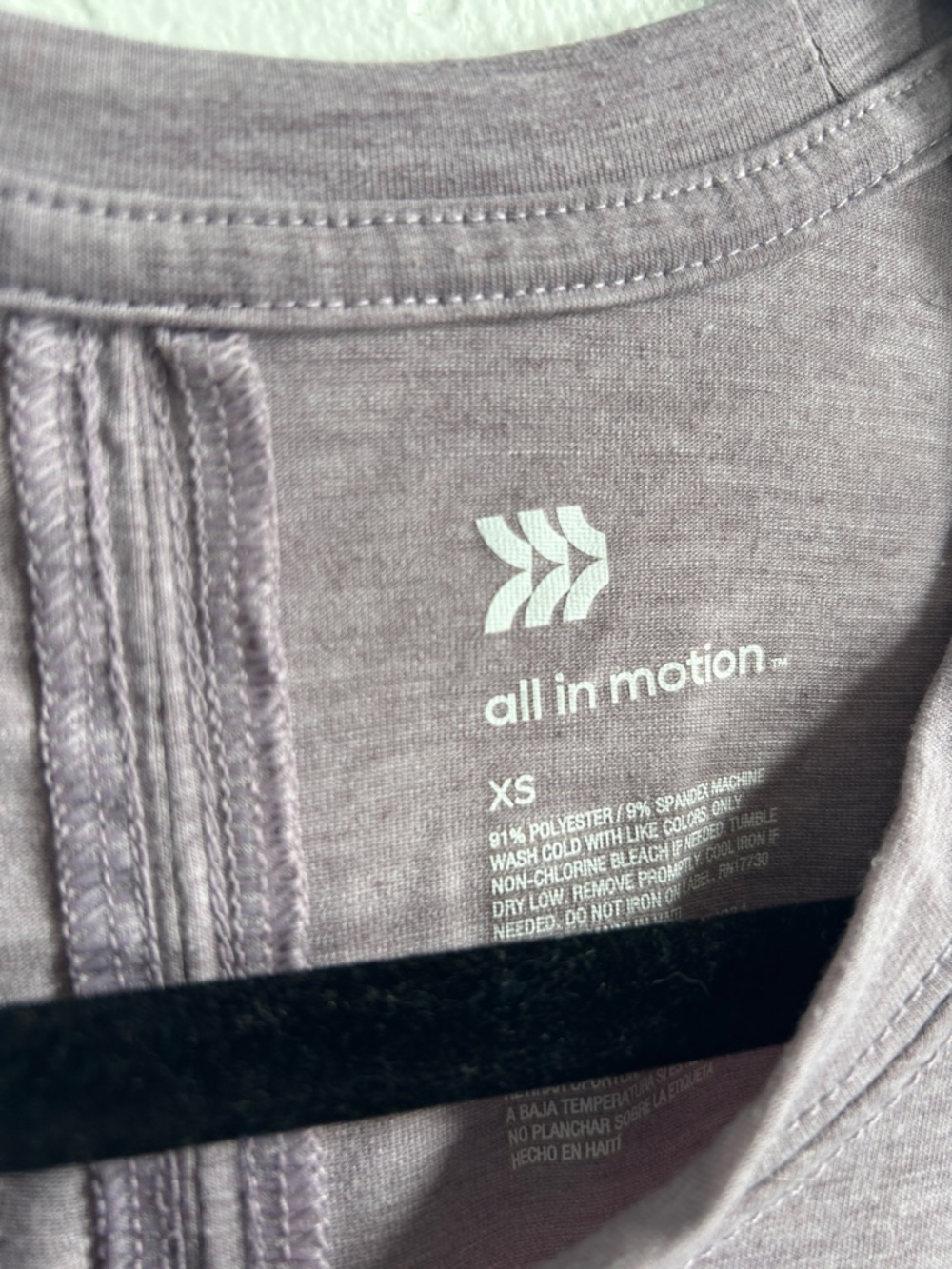 All in Motion Heathered lavender Tee - Picture 4 of 6